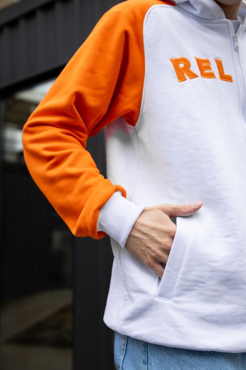 Кофта на змійці Reload - Grevan, біло-помаранч. 1003935000007 фото