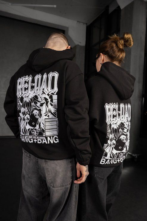 Худі трьохнитка Reload - Bang+Bang, чорний 1003796000000 фото